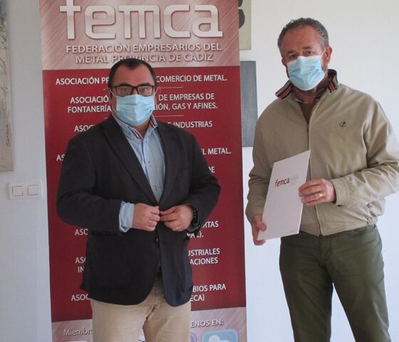 José Muñoz, secretario general de FEMCA y Antonio Montoro, secretario general de UGT FICA