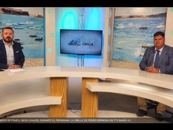 Diego Chaves en una entrevista en 7TV