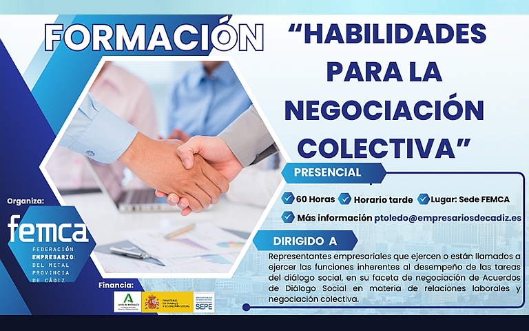 Curso de Competencias y Habilidades necesarias para la Negociación Colectiva